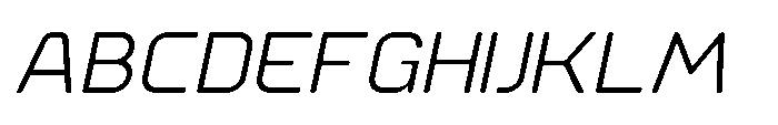 Ginovra Rounded Regular Italic Font UPPERCASE