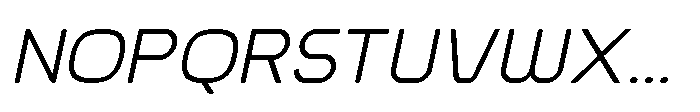 Ginovra Rounded Regular Italic Font UPPERCASE