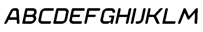 Ginovra Rounded Semi Bold Italic Font UPPERCASE