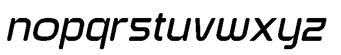 Ginovra Rounded Semi Bold Italic Font LOWERCASE