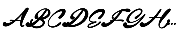 Gintery Dhump Italic Font UPPERCASE