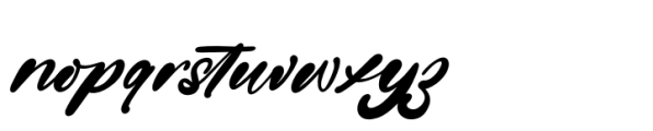 Gintery Dhump Italic Font LOWERCASE