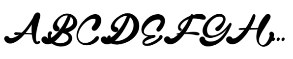 Gintery Dhump Regular Font UPPERCASE