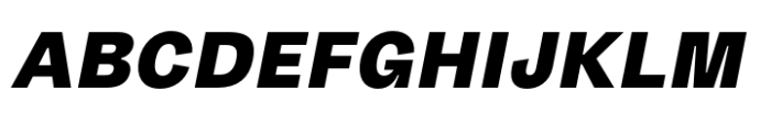Gintona Sans Black Slant Font UPPERCASE