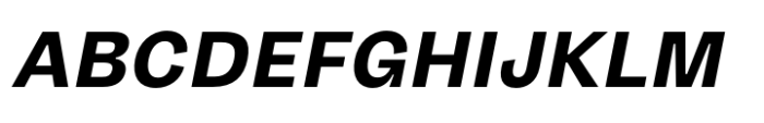 Gintona Sans Bold Slant Font UPPERCASE