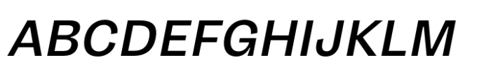 Gintona Sans Medium Slant Font UPPERCASE