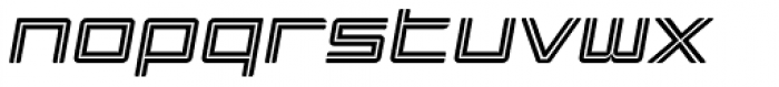 Ginza Display Inline Oblique Font LOWERCASE
