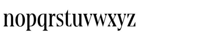 Gio Condensed Regular Font LOWERCASE