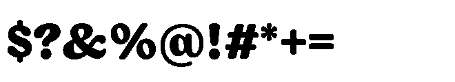 Giorgia Black Font OTHER CHARS