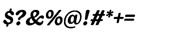 Giorgia Bold Italic Font OTHER CHARS