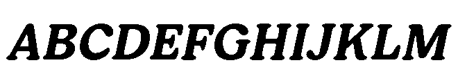 Giorgia Bold Italic Font UPPERCASE