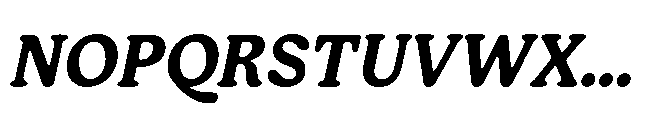 Giorgia Bold Italic Font UPPERCASE