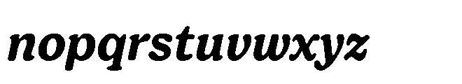 Giorgia Bold Italic Font LOWERCASE