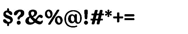 Giorgia Bold Font OTHER CHARS