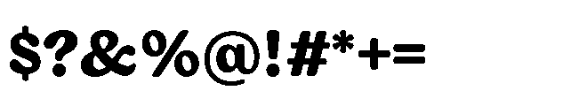 Giorgia Extrabold Font OTHER CHARS