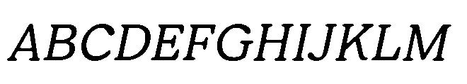 Giorgia Light Italic Font UPPERCASE