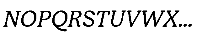 Giorgia Light Italic Font UPPERCASE