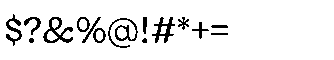 Giorgia Light Font OTHER CHARS