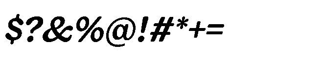 Giorgia Medium Italic Font OTHER CHARS