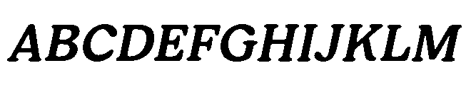 Giorgia Medium Italic Font UPPERCASE