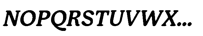 Giorgia Medium Italic Font UPPERCASE
