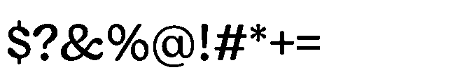 Giorgia Regular Font OTHER CHARS
