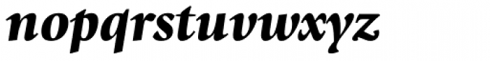 Giovanni Black Italic Font LOWERCASE