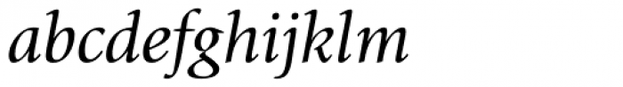 Giovanni Book Italic Font LOWERCASE