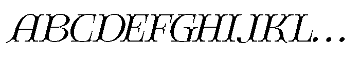 Giqer Italic Font UPPERCASE