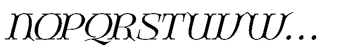 Giqer Italic Font UPPERCASE