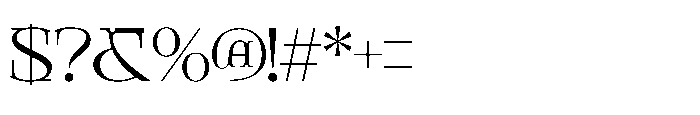 Giqer Regular Font OTHER CHARS