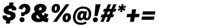 Gira Sans Extra Bold Italic Font OTHER CHARS