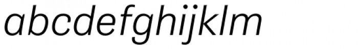 Gira Sans Light Italic Font LOWERCASE