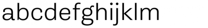 Gira Sans Light Font LOWERCASE