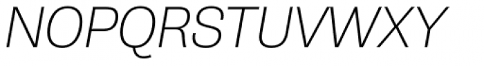 Gira Sans Thin Italic Font UPPERCASE