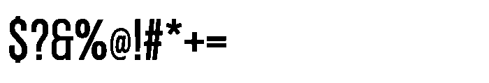 Giraffi Condensed Bold Font OTHER CHARS
