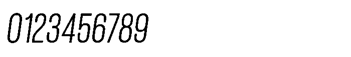 Giraffi Condensed Italic Font OTHER CHARS