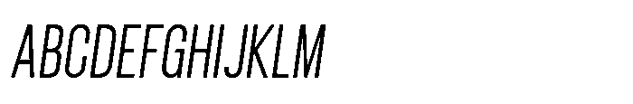 Giraffi Condensed Italic Font UPPERCASE
