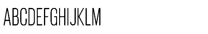 Giraffi Condensed Light Font UPPERCASE