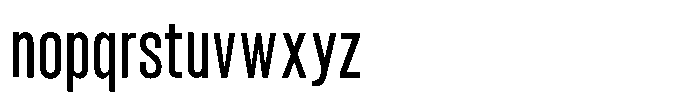 Giraffi Condensed Medium Font LOWERCASE