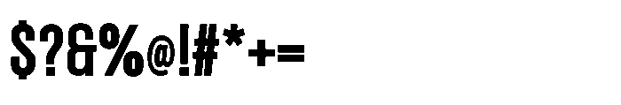 Giraffi Condensed Ultra Bold Font OTHER CHARS