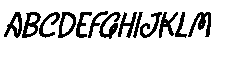 Girdale Italic Font UPPERCASE