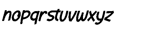 Girdale Italic Font LOWERCASE