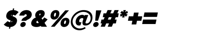 Giriton Black Oblique Font OTHER CHARS
