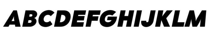 Giriton Black Oblique Font UPPERCASE