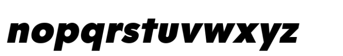 Giriton Black Oblique Font LOWERCASE
