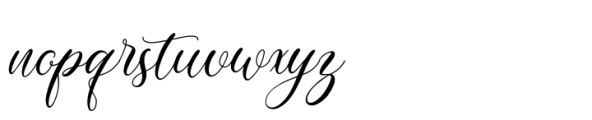 Girly Font LOWERCASE