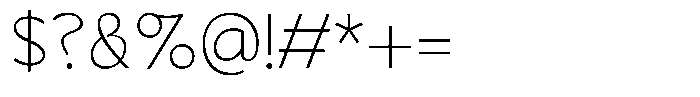 Girtyne Extra Light Font OTHER CHARS