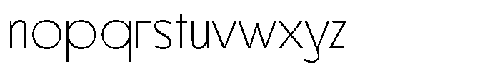 Girtyne Extra Light Font LOWERCASE