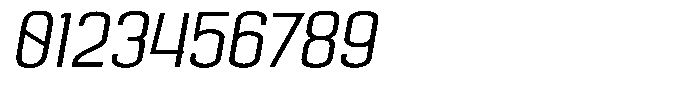 Giselax Light Semi Expanded Slanted Font OTHER CHARS